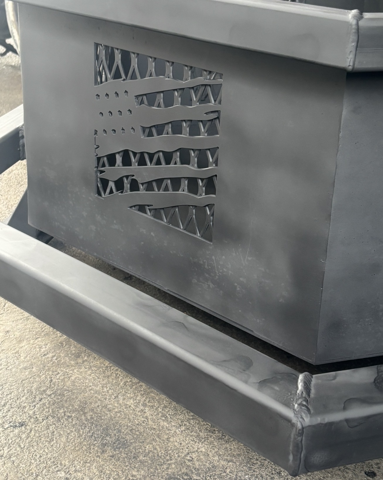 Custom fire pit made by MMC Metalworks